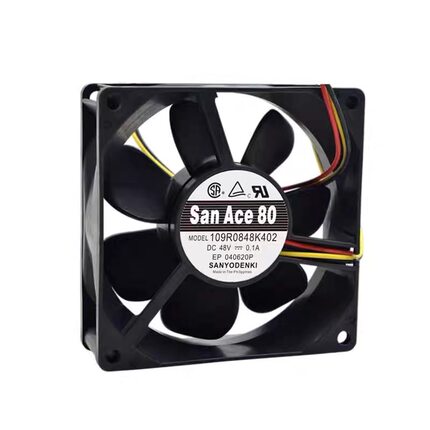 原装三洋Sanyo 109R0848K402 8025 48V 0.1A工控机服务器散热风扇