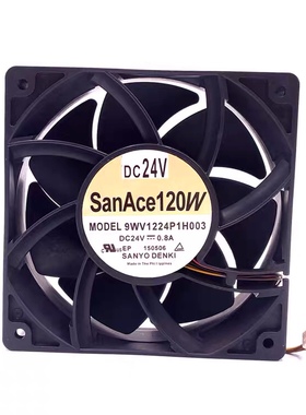 三洋SANYO 9WV1224P1H003 24V 0.8A 12038 12CM变频器散热风扇