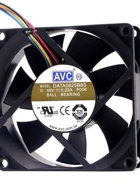 原装台湾AVC DATA0825B8S 8025 48v 0.2A PWM温控中兴设备风扇