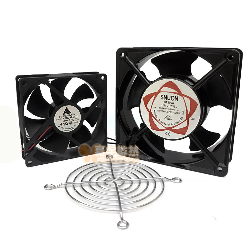 包邮逆变器变频器电焊机24V散热风扇 工业机电柜220V380V轴流风机
