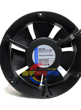 德国Ebm-papst  TYP 6224NH 24V 26W 17251 17cm全圆铝框直流风扇