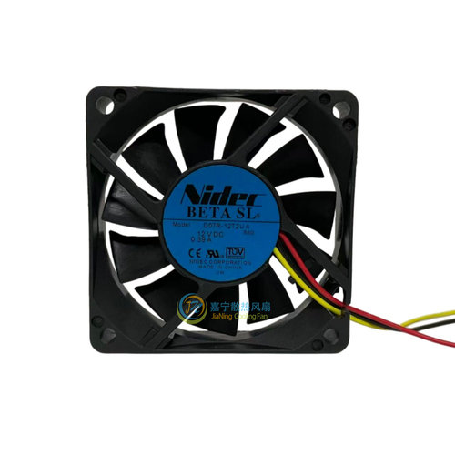 原装Nidec 7015 DC12V 0.39A D07R-12T2UA 3线双滚珠散热风扇