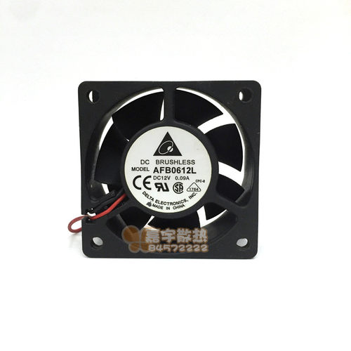 原装台达 AFB0612L 6025 12V 0.09A 6cm 双滚珠静音散热风扇