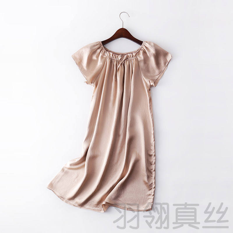 100%重磅真丝桑蚕丝睡衣女纯欲白色连衣裙春夏高级感新款性感睡裙