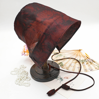 灯罩帽【苍烟海】蜂巢扎染香云纱防风防尘夏遮阳帽新款多用百搭