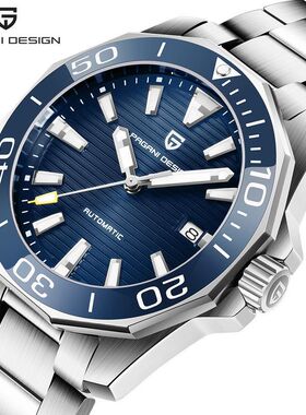 伯佳尼PAGANIDESIGN全自动机械表男士手表强夜光防水时尚男表