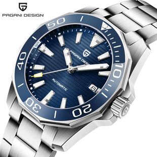 伯佳尼PAGANIDESIGN全自动机械表男士手表强夜光防水时尚男表