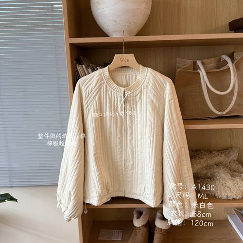 The Wén 秋冬新款时尚百搭休闲简约设计棉服 A1430