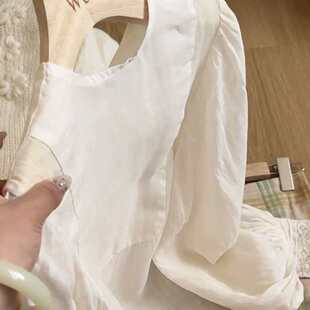 新款 春季 圆领拼接通勤净版 衬衫 A346 The 上衣 Wén