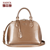 2016爆款 手提包潮女专柜正品 漆皮真皮欧美贝壳包女包单肩斜挎包