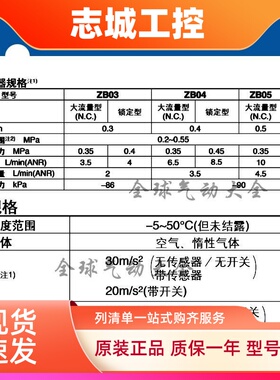 小型真空组件ZB0010-K15L-FA/FAM/EA/EAMG/EBMG/EAMG/P1/P3-C4/L4