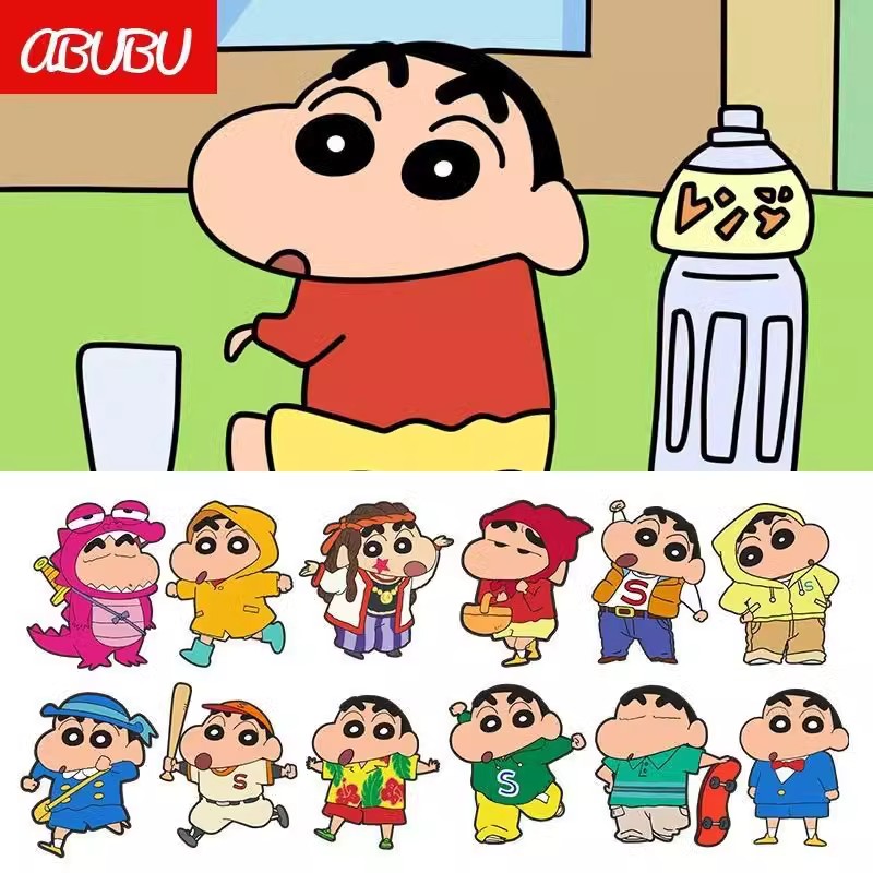 蜡笔小新贴纸防水墙贴纸搞怪动漫