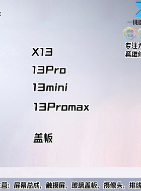 一阳适用于苹果13 13pro 13mini 13proMax X13盖板带OCA外屏 支架