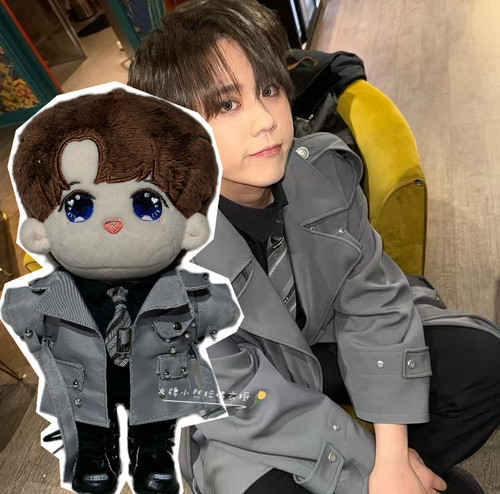 Mirror姜濤KeungTo20cm倫敦3月演唱會同款灰色風衣應援公仔娃衣