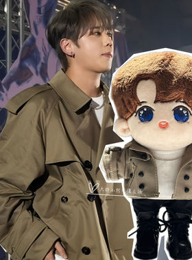 现货20cmmirror姜濤keung活动同款短风衣外套明星同款公仔衫