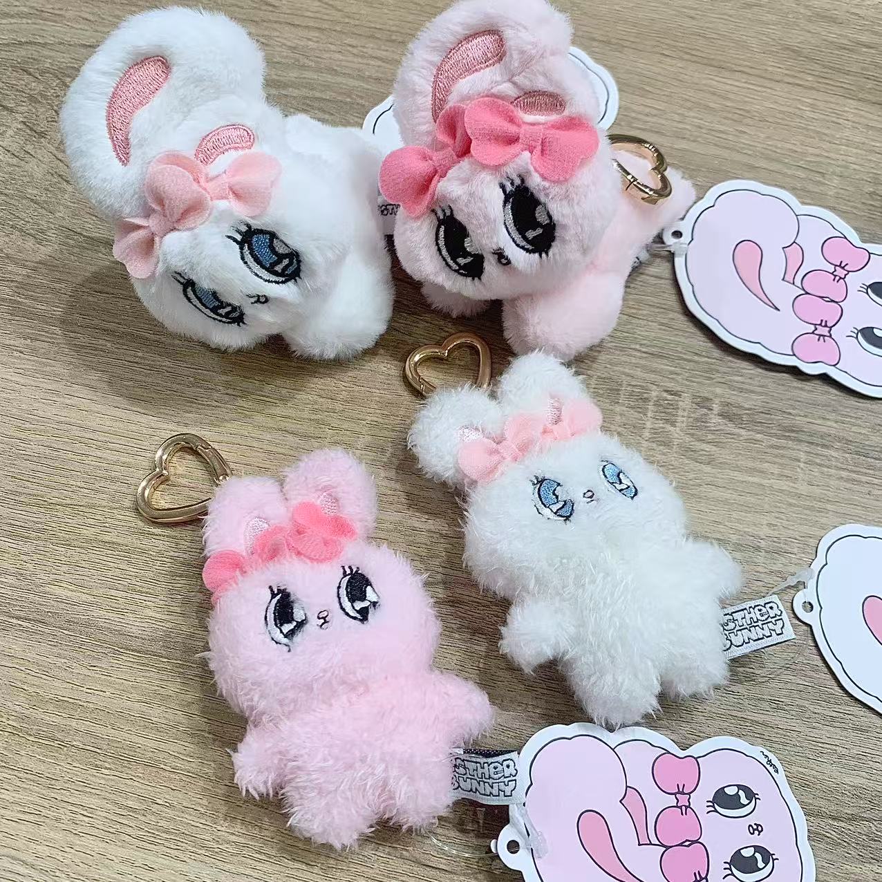 粉紅兔少女心卡通可愛包掛件掛飾