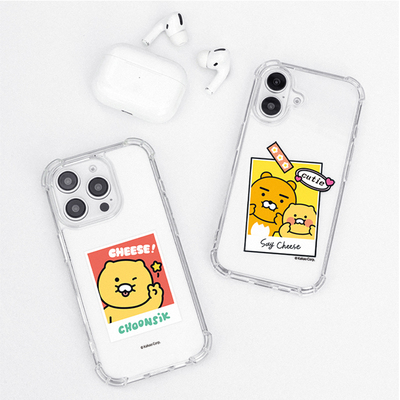 春植猫透明简约四角防摔保护壳