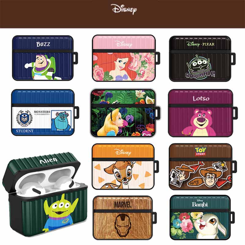 迪士尼Disney玩具总动员胡迪巴斯光年卡通可爱行李箱适用Airpodspro2 3代 防摔耳机壳硬保护套收纳盒充电仓