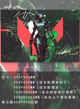 无畏契约海报墙贴自粘瓦