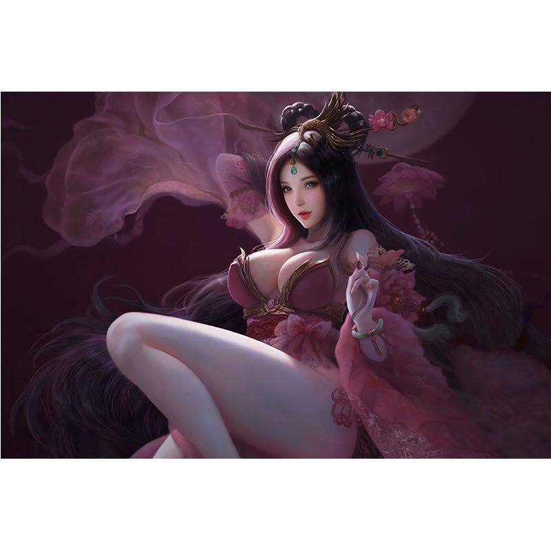 古风动漫古代美人贴纸海