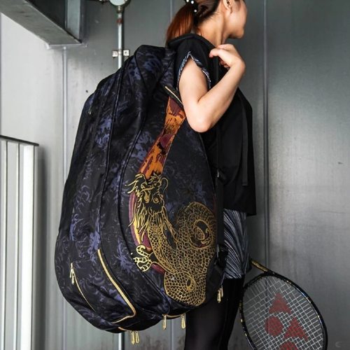 大阪直美限量版同款羽网球包六支装大容量双肩包羽网通用独立鞋仓