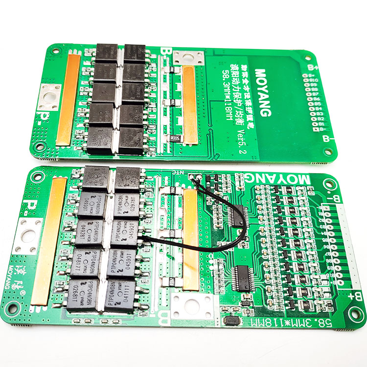 11串锂电池保护板三元铁锂保护板 39.6V 46.2V 30-100A均衡灯