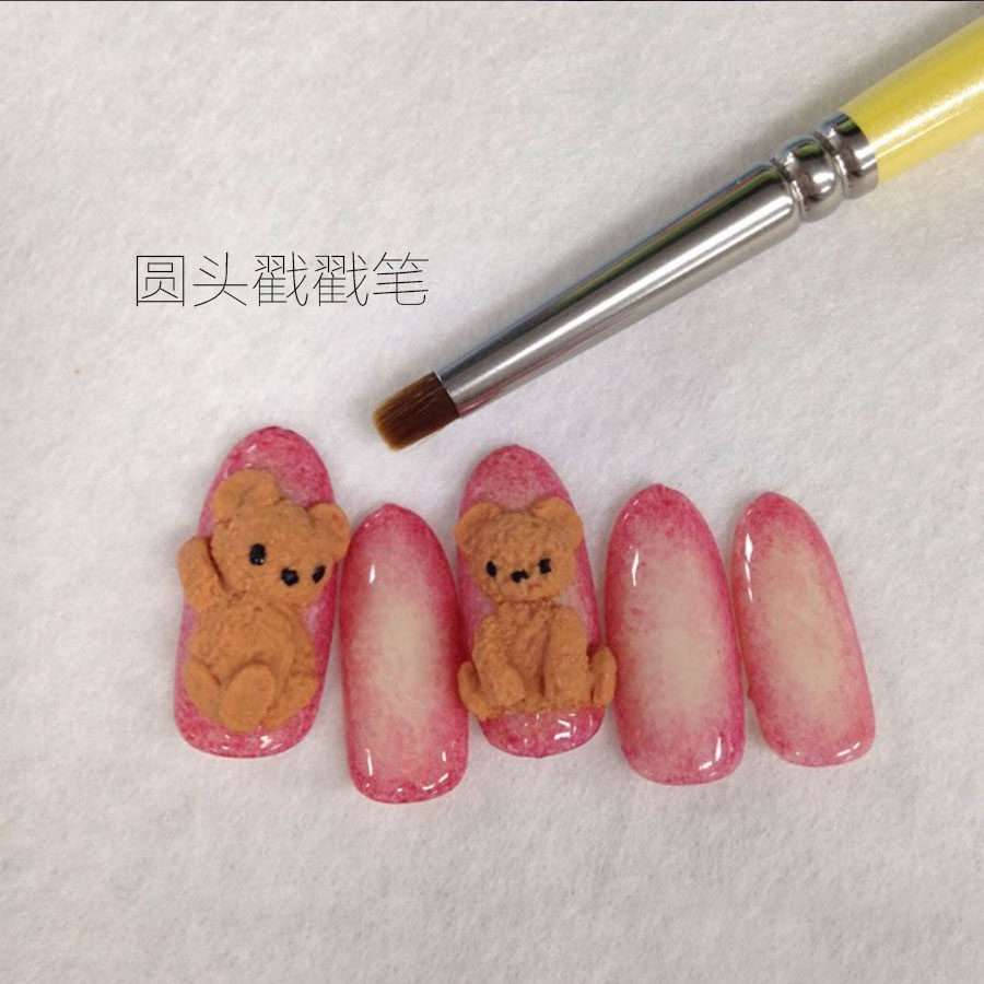 现货 美甲产品 日本美甲PRESTO光疗笔 新品 戳戳笔  晕染笔