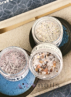 现货 日本 Clou 大理石粉末云母碎片混合闪粉调胶粉日式美甲饰品