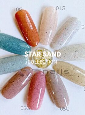 现货 日 INITY光疗胶甲油胶STARSAND星沙系列沙粒胶砂糖胶SS01-10