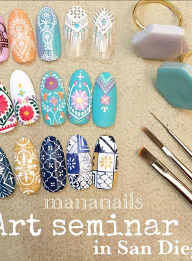 现货 日本美甲产品 NP mananails 彩绘小蓝笔光疗笔 拉线笔