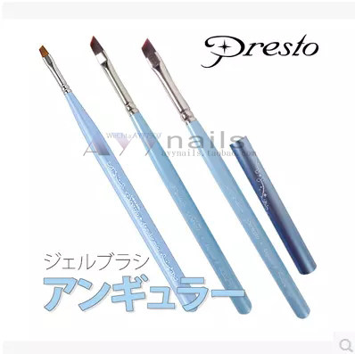 现货 日本PRESTO美甲工具 光疗笔 法式 斜头笔mini #4 #6渐变笔