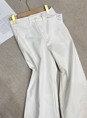 DY4464-26春经典款老钱风烟管裤通勤休闲裤棉质棉质阔腿裤九分裤