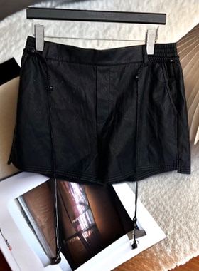 【Z】911/19699 星星烫钻牛仔短裤女高腰宽松a字显瘦