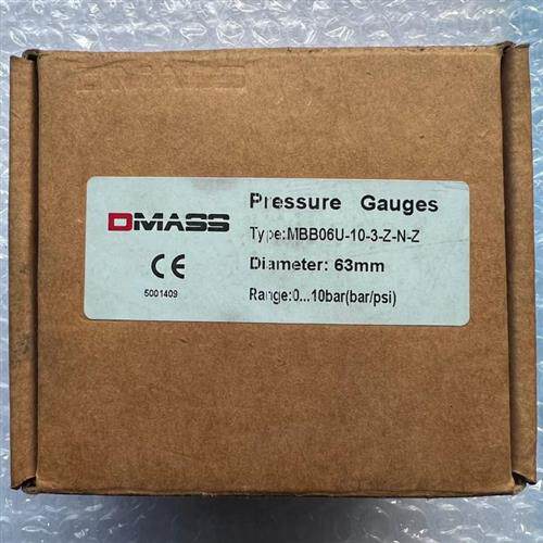 原装正品压力表 MBB06U-10-3-Z-N-Z 0~10bar/psi