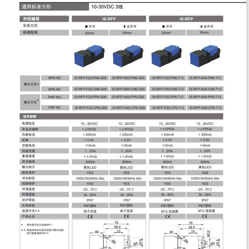 全新HEIN LANZ电感式接近开关IS-RFP-F15/N20-PP6/CP6-G00感测器