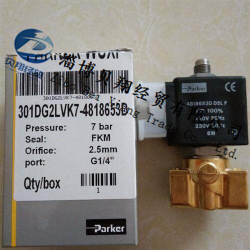 美国派克电磁阀301DG2LVK7-4818653D AC220V正品现货