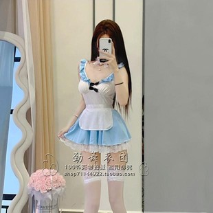 欧美酒吧dj女团gogo领舞台装DS表演服夜场性感角色扮演女仆连衣裙