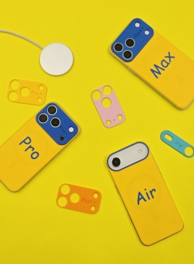 适用苹果iphone17Air Pro Max磁吸背贴手机壳套超薄磨砂新款磁吸MagSafe后盖多巴胺十七3D打印简约多巴胺撞色