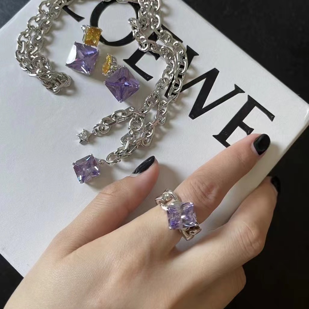 veryfancy官方原创设计锆石链条