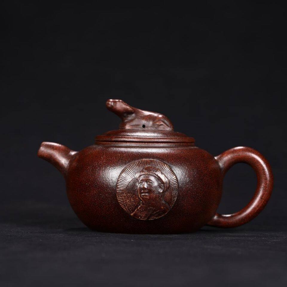 68年顾景舟伟人牛盖壶宜兴原矿紫砂壶纯全手工泡茶壶功夫茶具仿古