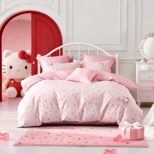 水星家纺全棉HelloKitty四件套