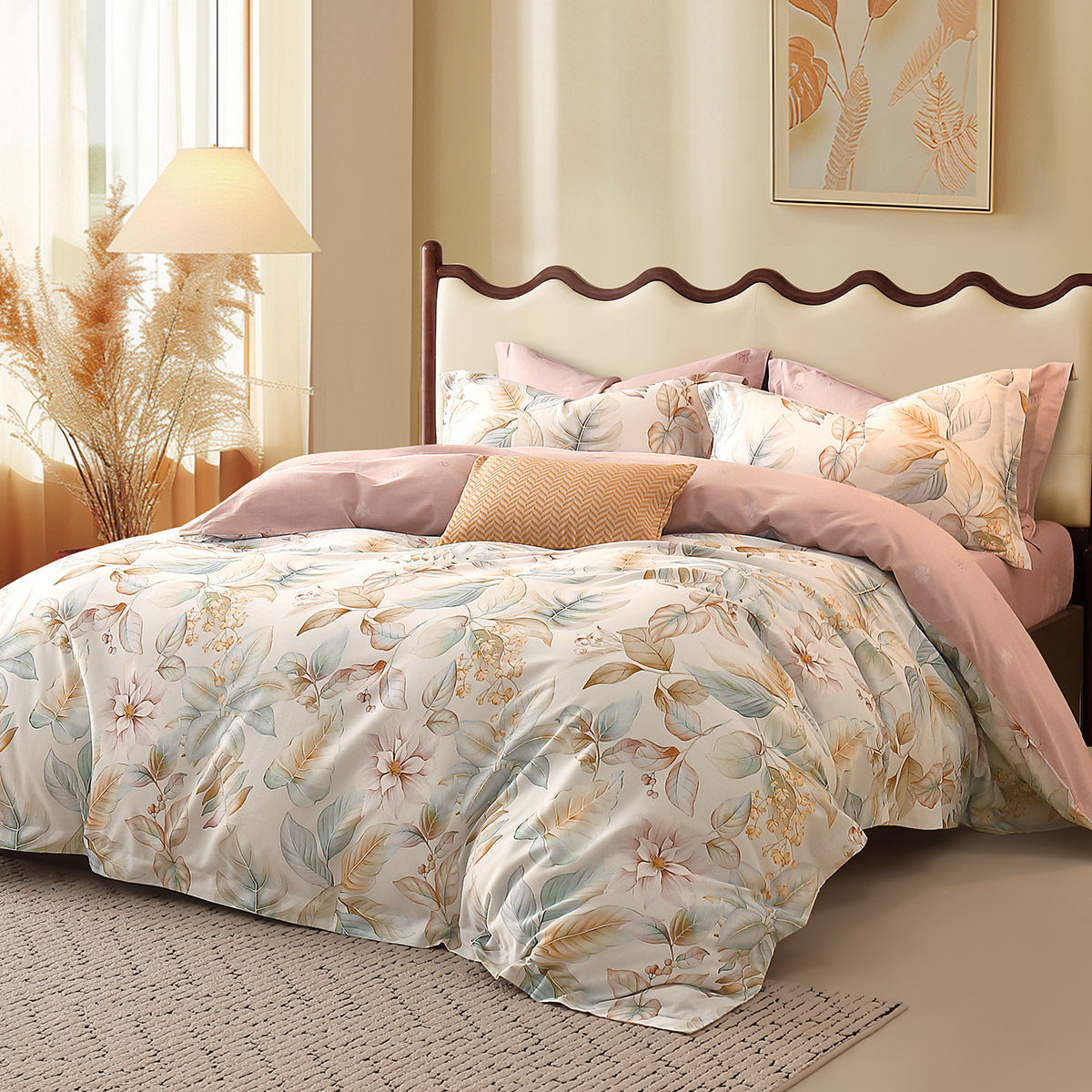 水星家纺全棉磨毛套件抗菌纯棉四件套被套加厚秋冬保暖床单被罩