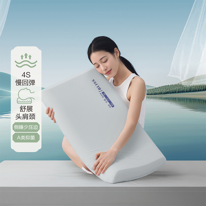 (微瑕品)百丽丝家纺深睡枕护颈枕助睡眠慢回弹记忆枕
