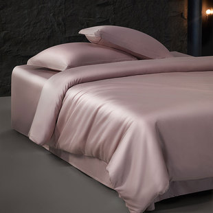 水星家纺A类100支长绒棉贡缎被套单件简约高端被子罩轻奢25年新品