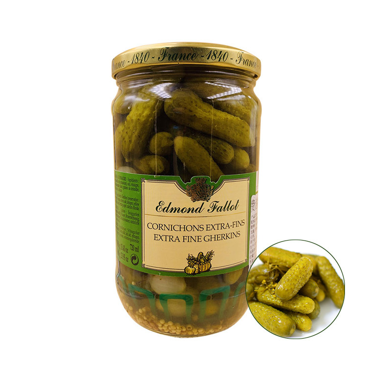 法国进口费洛小酸黄瓜680g汉堡沙拉意面西餐冷菜罐头extra fine