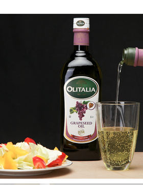 意大利进口奥尼葡萄籽油食用油1L烹饪拌沙拉植物油grape seed oil