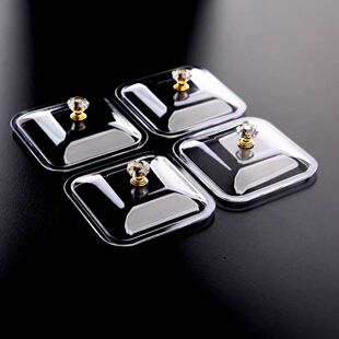 干果盘盖子零食盘分格专用防尘盖方形透明塑料盖子家用果盘盖配件