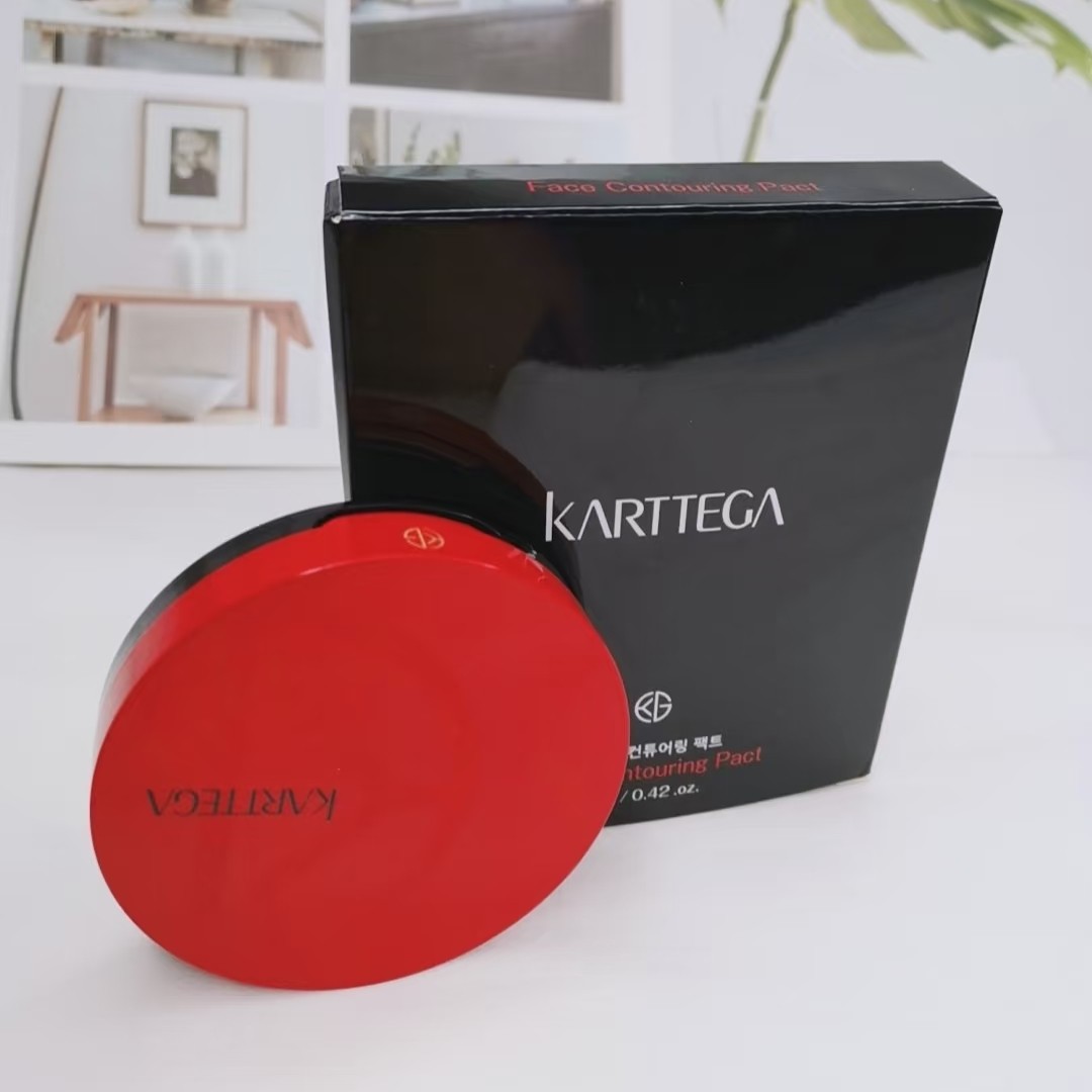 Karttega卡缇嘉韩国进口三色立体修容粉饼V脸提亮鼻影侧影阴影