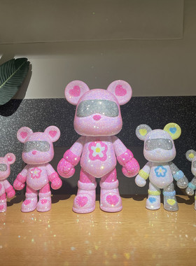 太空摆件暴力熊星际diy手工拳击