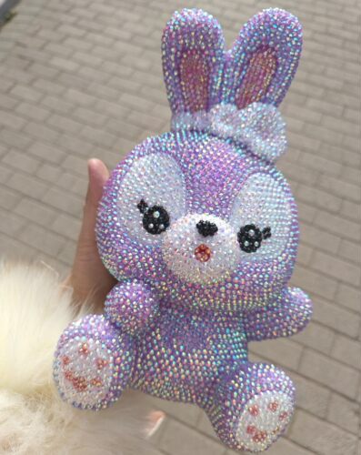 大耳朵兔子娃娃贴钻diy手工女孩